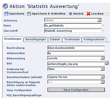 Aktion StatistikAuswertung